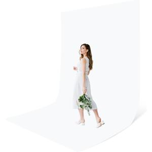 5X 6.5 Ft White Backdrop Photography, White Screen Photo Booth Backdrop for Photoshoot, Party and Video, Photo Background for Product, Portrait, Video Recording