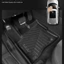 4PCS for Ford Taurus Floor Mats 2019 2018 2017 2016 2015 2014 2013 2012 2011 2010,for Taurus All Weather Floor Mat SE SEL SHO Limited Trunk Mat Cargo Liner TPE Tech Winter Rubber Car Accessories