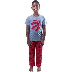 Ultra Game Youth NBA Official 2 Piece T-Shirt & Lounge Pants Pajama Set (8, Boys Sizes)