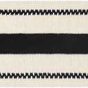 Boho Placemats, Natural Cotton Farmhouse Style Place Mats with Tassel for Kitchen and Dining Table Decor (Black, Set of 6)