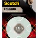 Scotch Indoor Double-Sided Mounting White Tape, 1/2 in x 80 in, Features 3M Industrial Strength Adhesive, Delivers a Strong & Permanent Bond on Contact, No Mess or Tools (110S)
