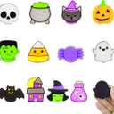 7 x 12 Pack Halloween Refrigerator Magnets for Kids Halloween Toys Halloween Treat Bags Gifts