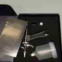 Airbrush Kit Trigger Type Airbrush Gun Air Brush Painting Set can Change Between Fan Spray and Round Spray Airbrush Spray Tool Set for Cake Painting Nails Makeup Model