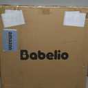 BABELIO 29-55 Inch Extra Wide Baby/Dog Gate, PressGuard P7, Metal Auto Close, Pressure Mounted Pet Door for Doorways, NO Need Tools and Drilling, with Wall Cups, White