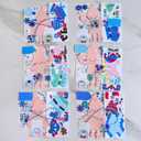 Winlyn 24 Sets Winter Decorations DIY Elf Ornaments Christmas Craft Kits Foam Elf with Snowflake Festive Foam Stickers for Kids Holiday Seasonal Gift Home Classroom Activities Party Favors