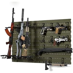 Savior Equipment Wall Rack System Heavy-Duty Steel Tactical Rifle Carbine Shotgun Handgun Storage Wall Mount, Modular Firearms Gun Wall Gear Accessories Organizer, Holds up to 6 Rifles & 6 Pistols (Olive Drab Green)