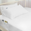 Moonsea Extra Deep Pocket Queen Sheet Sets and Down Alternative Comforter Queen/Full Size White