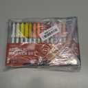 JusArt Acrylic Paint Markers Brush Tip 30 Colors, Water-Based No-Bleed Markers with Automatic Ink Control, Waterproof Acrylic Paint Pens for DIY Art & Crafts -Eggs, Fabric, Rock, Glass, Ceramic, Metal