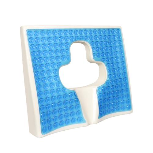 Pumwoy Anti Bedsore Cushion for Butt,T Shaped Gel & Memory Foam Pillow,Tailbone Pain Relief Seat Cushions Anti-Decubitus Cushion for Elderly, Bedridden, Disabled