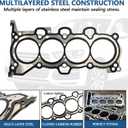 CPW13795 Cylinder Engine Head Gasket Set Fits for Hyundai ELantra Tucson 2011-2020 1.8L 2.0L Fit for KIA Forte Soul 2012-2018 1.8L 2.0L with Cylinder Head Bolt Set # ES72486