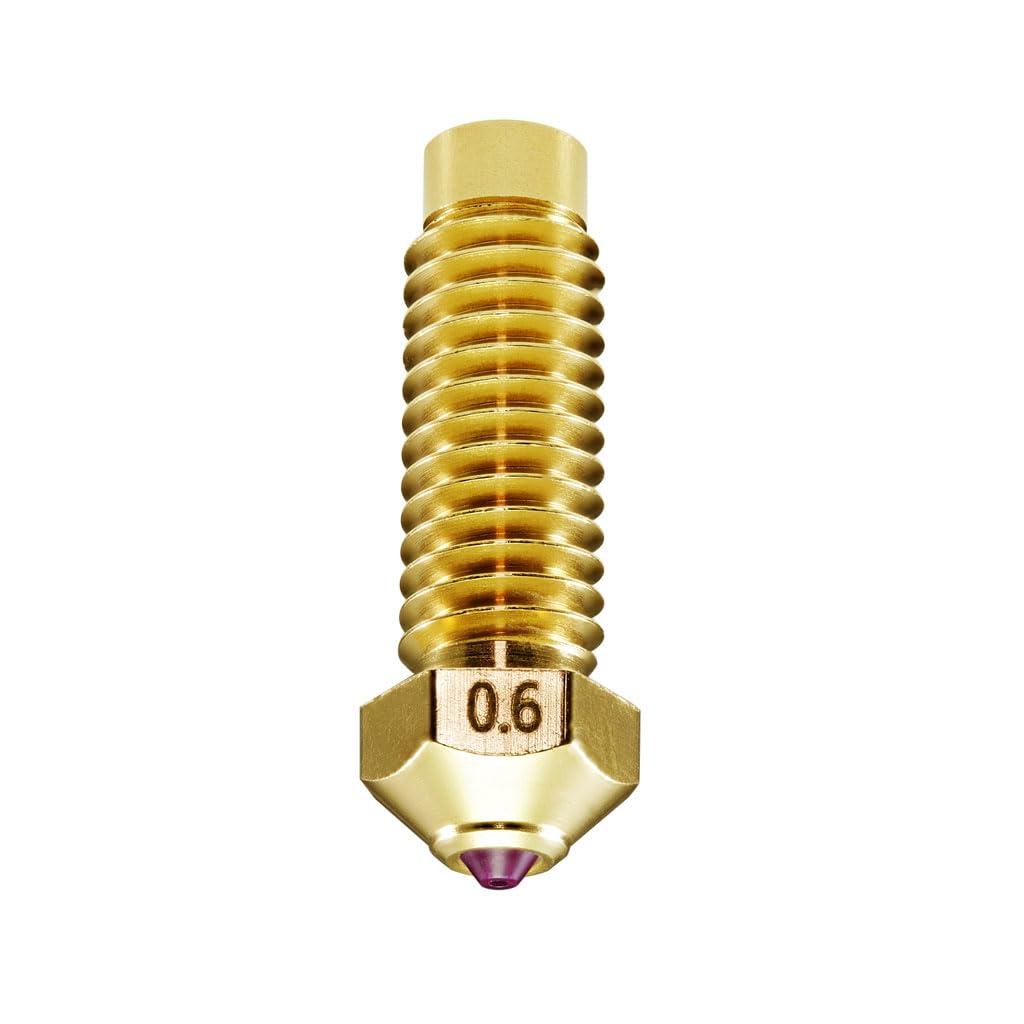 Ruby Nozzle 0.6mm for Elegoo Neptune 4 Plus/Max 3D Printer, Hardened & Abrasion Resistant for Precision Additive Manufacturing