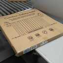 Cumbor 29.7–51.5" Extra Wide Baby Gate for Stairs, Pressure-Mounted Dog Gates for Doorways & Hallways, Auto-Close Walk-Through, No-Trip Design, Child Proof Safety, Dog/Pet Gate for Indoor Use, White