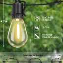 100FT Outdoor String Lights with 35 Shatterproof Patio Deals S14 Vintage Edison Bulbs E12 Sockets,2700K Dimmable Outdoor Lights,IP55 Waterproof LED String Lights for Outside, Patio Lights