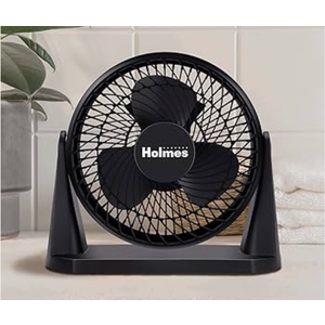 Holmes Blizzard Air Circulator Fan, 3 Speeds, 90° Tilt, Removable Grill
