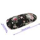 DODOGA 4 Pieces Spectacle Case Portable Hard Shell Eyeglasses Case Flower Fabric Covered Eyeglass Case Spectacles Box Eyewear Protector Box