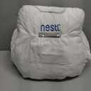 Nestl Reading Pillow for Kids & Teens with Shredded Memory Foam, Backrest Pillows for Reading, Watching, and Gaming, Use on The Couch, Bed, or Floor, Adjustable Support with Washable Cover White