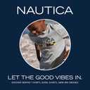 Nautica Boys' Short Sleeve Anchor Polo, Button Closure, Soft & Comfortable, Pique Fabric (8, Blue Bell)