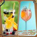 12 Pcs Baseball Bat Cocktail Stirrers Metal Coffee Beverage Stirrer 4.8 Inch Baseball Party Supplies Sports Party and Outing Decoration for Fans(Gold)