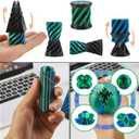 3D Printed Fidget Toys Set, 5 Pack 3D Printed Spiral Cone Fidget Toys, Spiral Cone Passthrough Sculpture Gear Ball Fidget Toys for Stress Relief, Classroom Exchange School Activities Party Favors