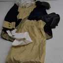 ReliBeauty Washington Costume Boys Hamilton American Colonial Uniform with Wig (55.1 INCHES/140)