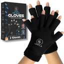 LEVILO Hand Ice Pack (2 Pack) Ice Gloves for Arthritis Hands, Carpal Tunnel, Hand Ice Pack Gloves for Arthritis, Finger Sleeves, Inflammation, Swelling, Joint Pain, Tendinitis, Hot & Cold Therapy