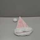 Velvet Christmas Hat for Kids,Santa Hat Xmas Hat Comfort Thicken Fur Holiday Hat (Pink)