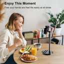 LenTok Telescopic Webcam Tripod Stand for Desk with Phone Holder, Desktop Webcam Mount Compatible with C922 C930e C920S C920 C615 C960 C920x Brio 4K, Table Phone Stand with 1/4'' Thread