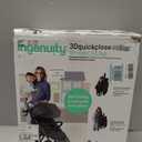 Ingenuity 3Dquickclose CS+ Compact Fold Stroller – Lightweight Stroller with Oversized Canopy, Extra-Large Storage and Compact Fold, Black