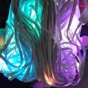 POOFZY Permanent Outdoor Lights for House,200ft RGB+IC Smart Outdoor Decor, 50 Scene Modes,App/Remote Control,for Christmas,Super Bowl,V-Day,Thanksgiving,Daily & Holiday Party Decor