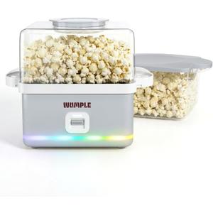 Popcorn Machine with Bowl - 12 Cup Electric Popcorn Maker for Home Movie Nights & Parties - Countertop Popcorn Popper - Gray