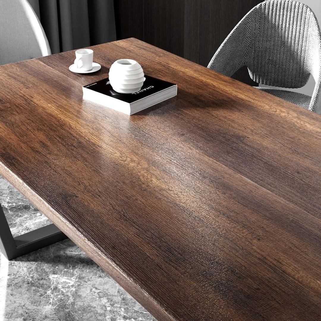 Stickyart 36"x160" Vintage Wood Peel and Stick Countertop Contact Paper Waterproof Rustic Brown Wood Grain Contact Paper Adhesive Vinyl Wallpaper Removable Decorative Farmhouse Living Room TV Backdrop