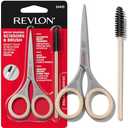 Revlon Designer Series Brow Set, Trimming and Shaping Eyebrow Kit with Scissors and Spoolie Brush, Easy to Use at Home or on The Go, 1 Count
