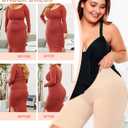 Werena Tummy Control Shapewear Shorts for Women Seamless High Waisted Body Shaper Shaping Underwear Girdle Panties (Beige, S)