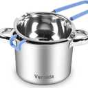 680M Double Boiler Set, 0.7QT Melting Pot and 1600ML/1.7QT Stainless Steel Pot, Insert With Heat Resistant Handle for Chocolate, Butter, Candle, Candy and Soap
