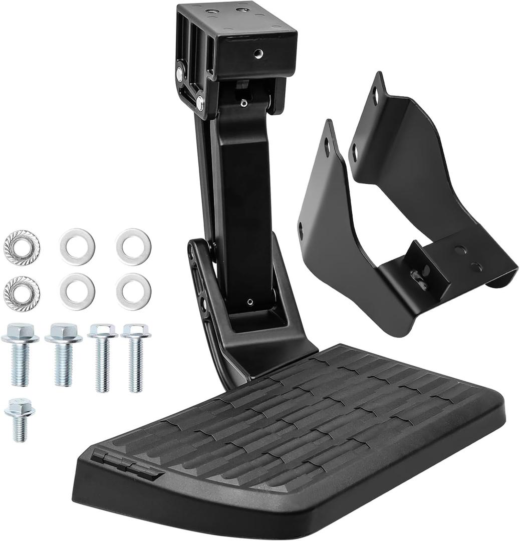 Rear Bed Step Retractable Bumper Step for Ford F150 2015-2020 Retractable Truck Bed Step for Ford, Folding Truck Tailgate Step, Replace# 75312-01A