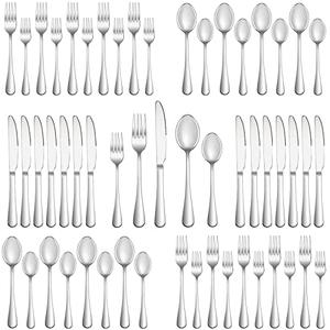 30 Piece Silverware Set Service for 8,Premium Stainless Steel Flatware Set,Mirror Polished Cutlery Utensil Set,Durable Home Kitchen Eating Tableware Set,Include Fork Knife Spoon Set,Dishwasher Safe