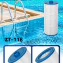 ZOTEE Spa Filter Replacement for Sundance Microclean Ultra Outer Filter 6473-165,Darlly 80803, Fit Inner Filter 6473-164, Series 880, Hot Springs Spa Filters, 80 Sq.Ft, 1 Pack