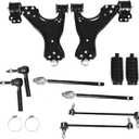 12PCS Front Suspension Kit Control Arms Replacement for Buick Enclave 2008-2017 Replacement for Chevy Traverse 2009-2017 RK621232 RK621231