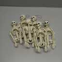 6 Packs Skeleton Halloween Decorations Outdoor with 16" Full Body Posable Joints Skeletons Decor, Halloween Party Decor Indoor, Garden Yard Lawn Graveyard Haunted House Props Spooky Party Decorations