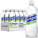 Propel, Kiwi Strawberry, Zero Calorie Sports Drinking Water with Electrolytes and Vitamins C&E, 16.9 Fl Oz (12 Count) (EXP 12/14/26)