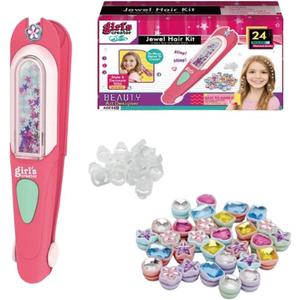 Hair Jewelry Making Set Blingbling Hair Craft Activity Toy Parent Creative Art Project for Hairstyle