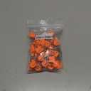 GTONEE Cute Safety Pins Secure Clips for Fastening Baby Clothes Diaper Napkins Stainless Steel Size L 5.3CM 50PCS Orange