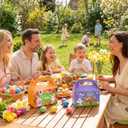 TryDrem 30 Pack Easter Treat Box, 6.5 x 3.5 x 4.8 Inch Candy Boxes with Handle, for Easter Basket Stuffers Parties Supplies Easter Decorations