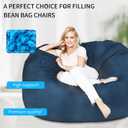 30lbs Bean Bag Filler, Pillow Filler Stuffing, Bean Bag Filling, Shredded Memory Foam Filling, Punching Bag Filler, Foam Refill for Pouf/Ottoman Stuffing/Boxing Bag,Added Gel Particles