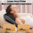 Shiatsu Neck and Shoulder Massager with Heat, Back Massager for Pain Relief Deep Tissue, 3D Kneading Massager for Chair Home Office Car, Gifts for Mom, Dad, Women (Black)