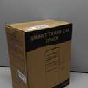 2 Pack 2.7 Gal Bathroom Trash Can with Lid, Automatic Trash Can Small Smart Garbage Can Touchless, Slim Motion Sensor Waterproof Plastic Trash Bins for Bedroom Office Kitchen Toilet (White)