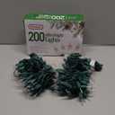 PREXTEX 200 Count Clear Christmas Tree Lights - 40 ft Warm Incandescent String Lights with Green Wire - Indoor and Outdoor Mini Light for Christmas, Holiday Decorations, Trees, Fences, Patios and More