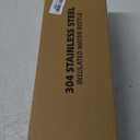 Fanhaw 64 oz Insulated Water Bottle  Large Stainless Steel Jug with 3 Lids (Straw, Spout, Carabiner) | Heavy-Duty, for Camping, Backpacking, Long Hikes & Outdoor Work (Olive Green)