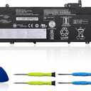 L17L3P71 L17M3P71 Laptop Battery Compatible with Lenovo ThinkPad T480S Series Notebook 01AV478 SB10K97620 01AV479 SB10K97621 L17M3P72 01AV480 SB10K97622 11.58V 57Wh 4920mAh