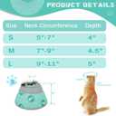 Cat Cone Collar Soft Elizabethan Collar for Surgery Recovery - Adjustable for Small and Large Cats Kittens to Stop Licking Size 5